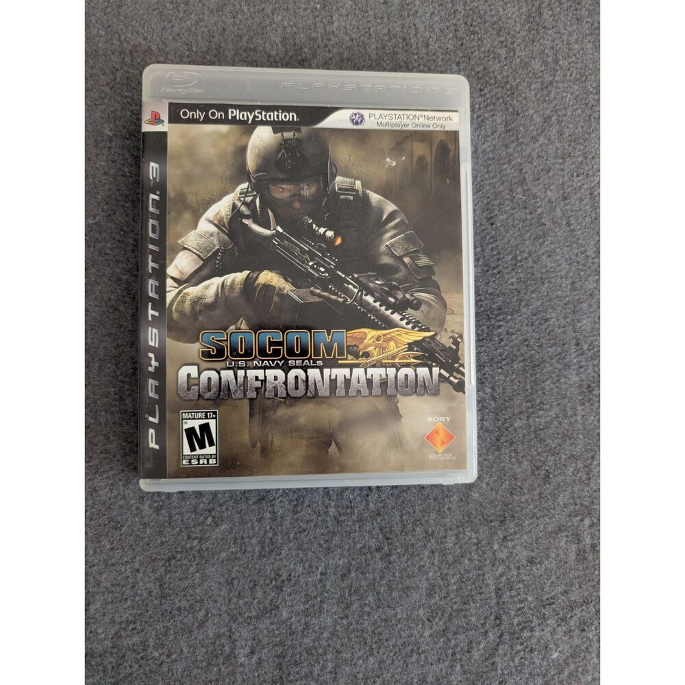SOCOM US Navy SEALs Confrontation PS3 PlayStation 3 Case & Disc Only Tested